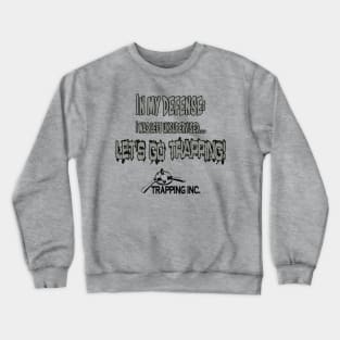 I was left unsupervised grey Crewneck Sweatshirt